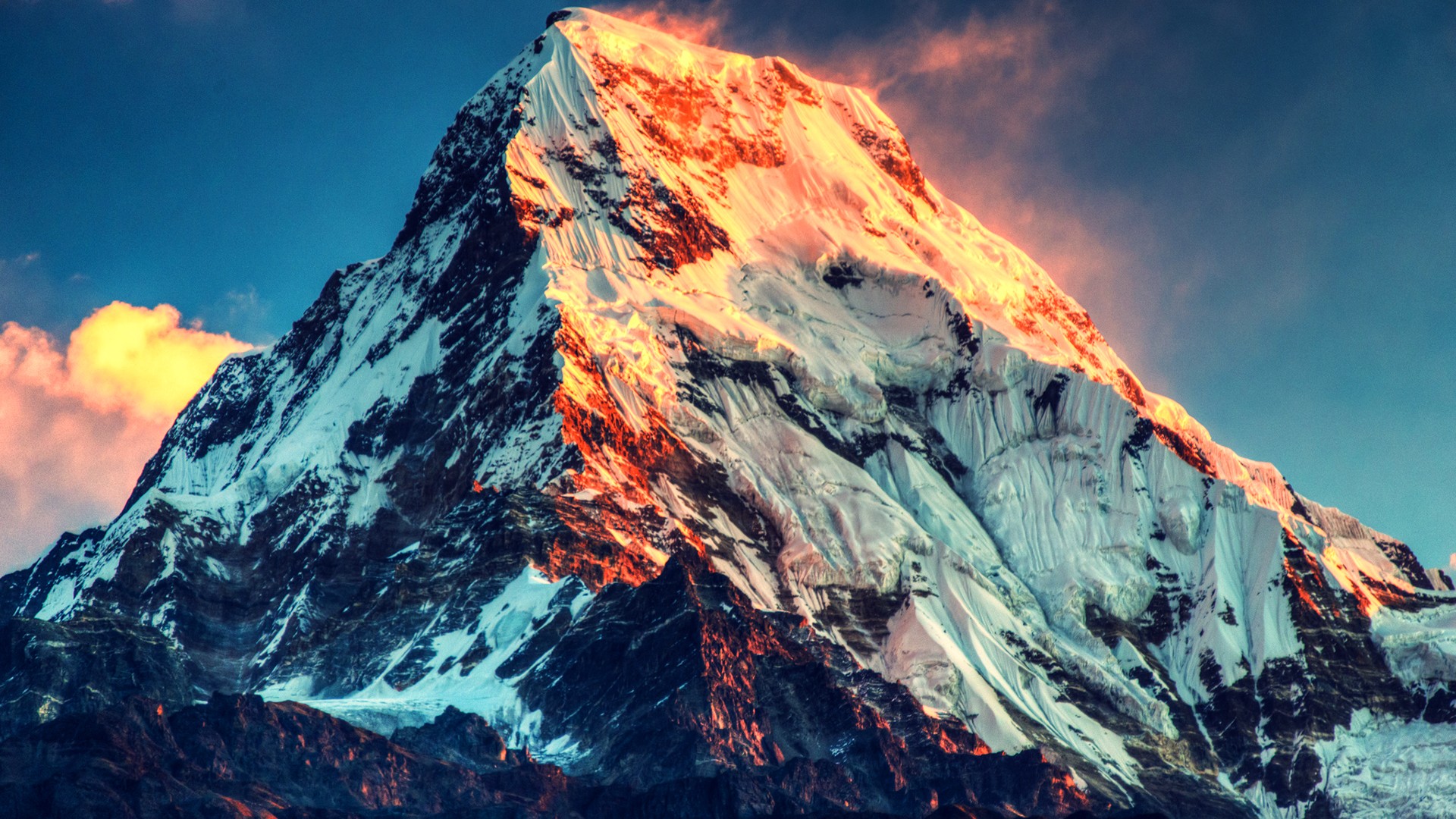 Download HQ Mount Everest Mountains wallpaper / 1920x1080