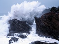 Download Crashing Waves, Shore Acres State Park, Oregon / Ocean