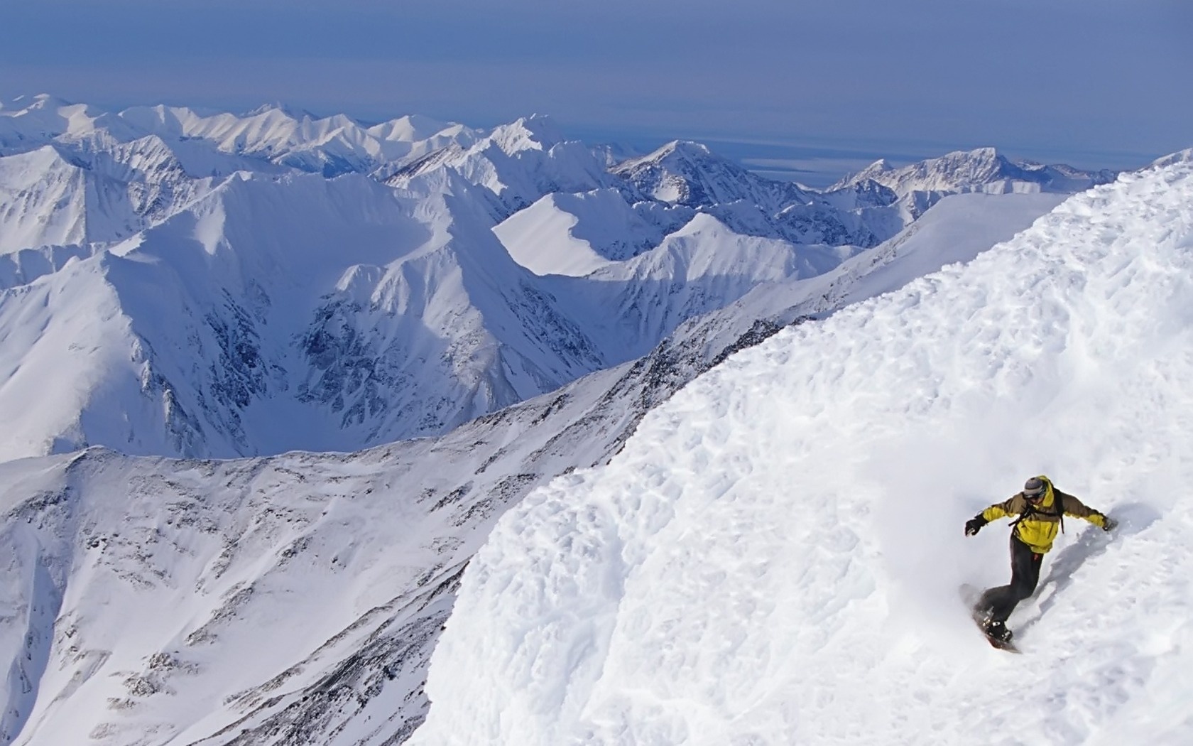 Download High quality alaskan snowboarder Snow wallpaper / 1680x1050