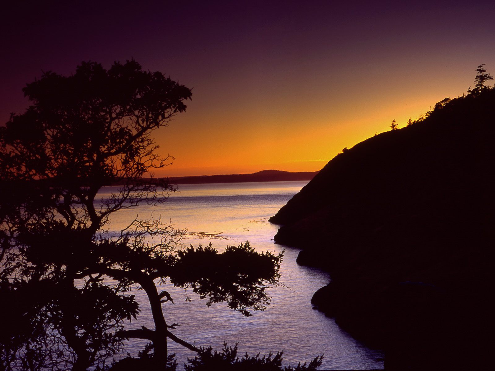 Download High quality Anacortes, Fidalgo Island, Washington Sunset wallpaper / 1600x1200