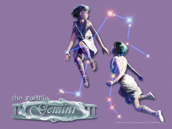 Free Send to Mobile Phone Constellation Gemini The Zodiac wallpaper num.5