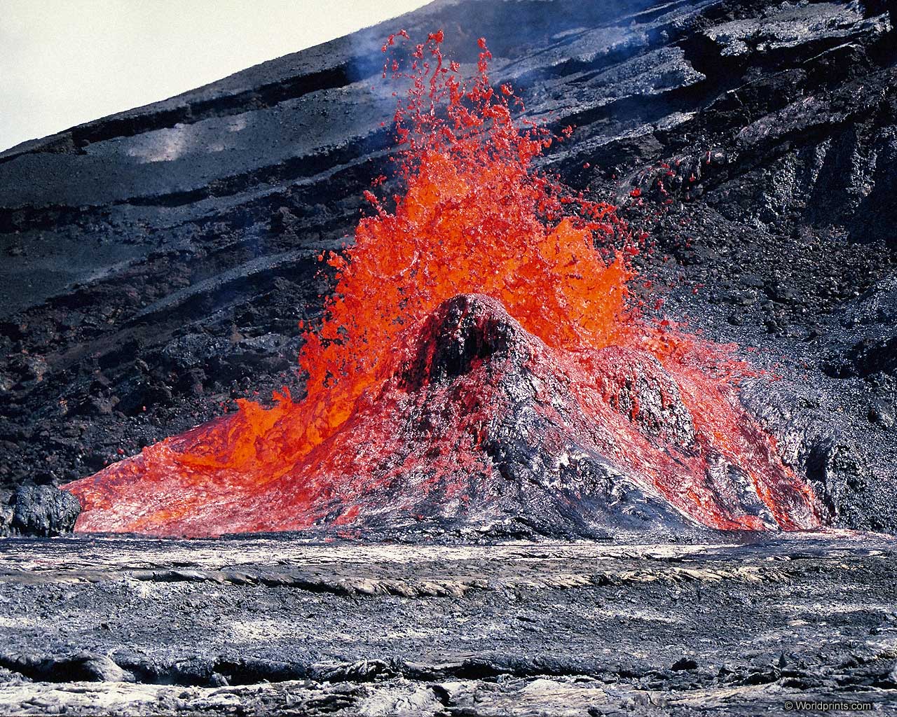 Download High quality Volcanos wallpaper / Nature / 1280x1024