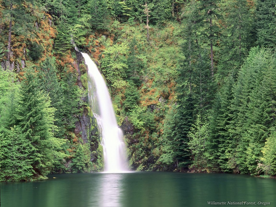 Full size Waterfalls wallpaper / Nature / 1152x864