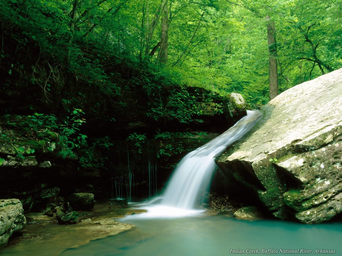 Full size Waterfalls wallpaper / Nature / 1152x864