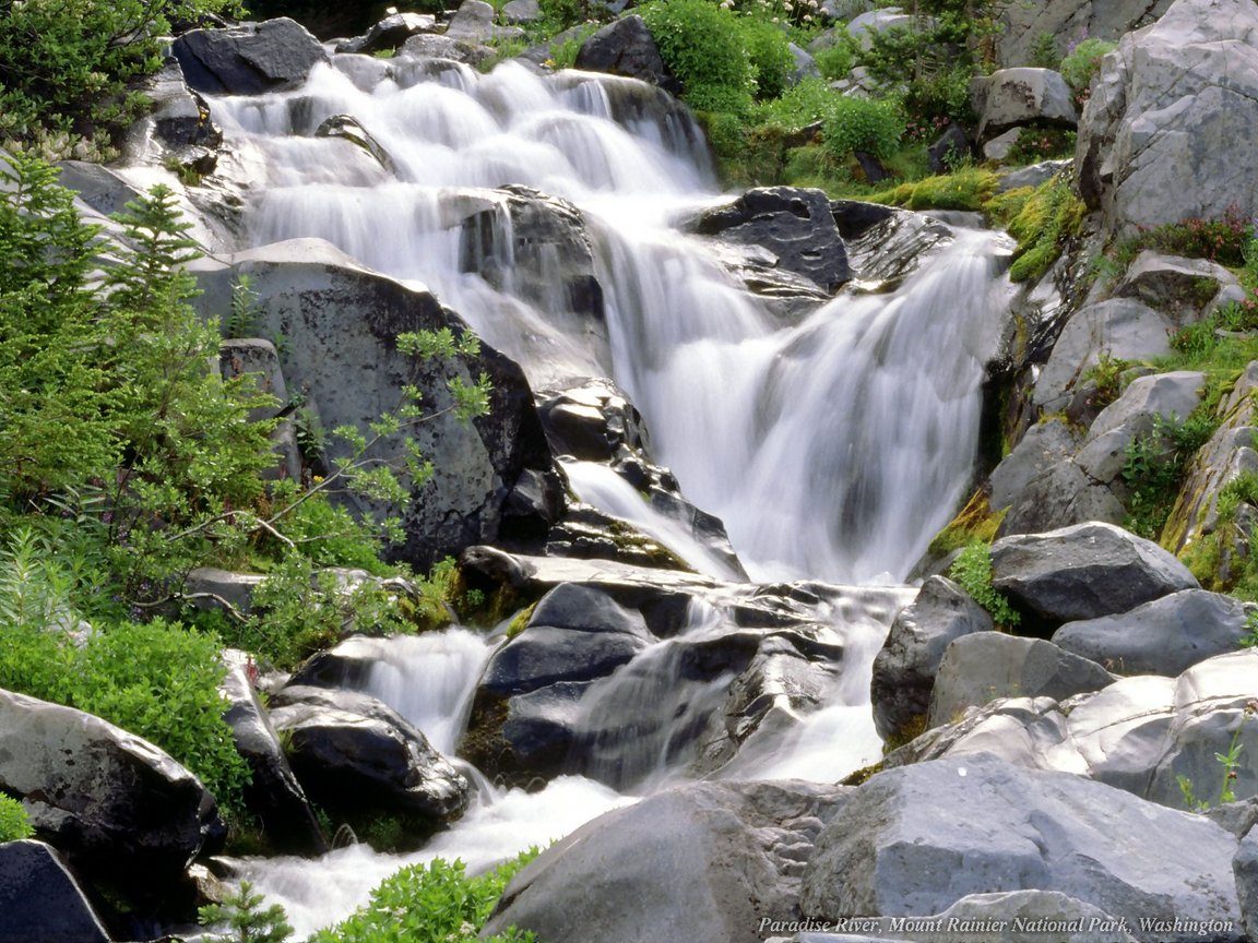 Full size Waterfalls wallpaper / Nature / 1152x864