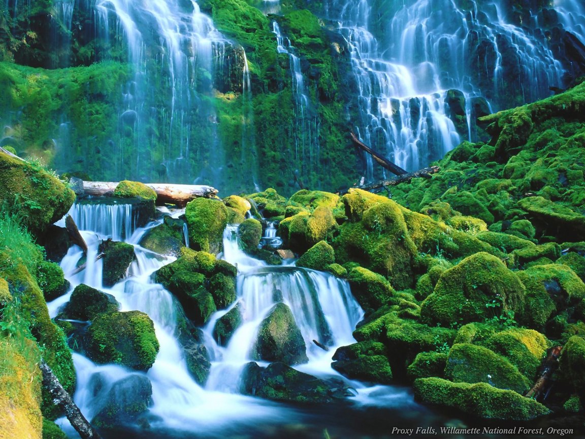 Full size Waterfalls wallpaper / Nature / 1152x864