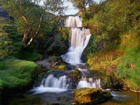 Free Send to Mobile Phone Waterfalls Nature wallpaper num.1