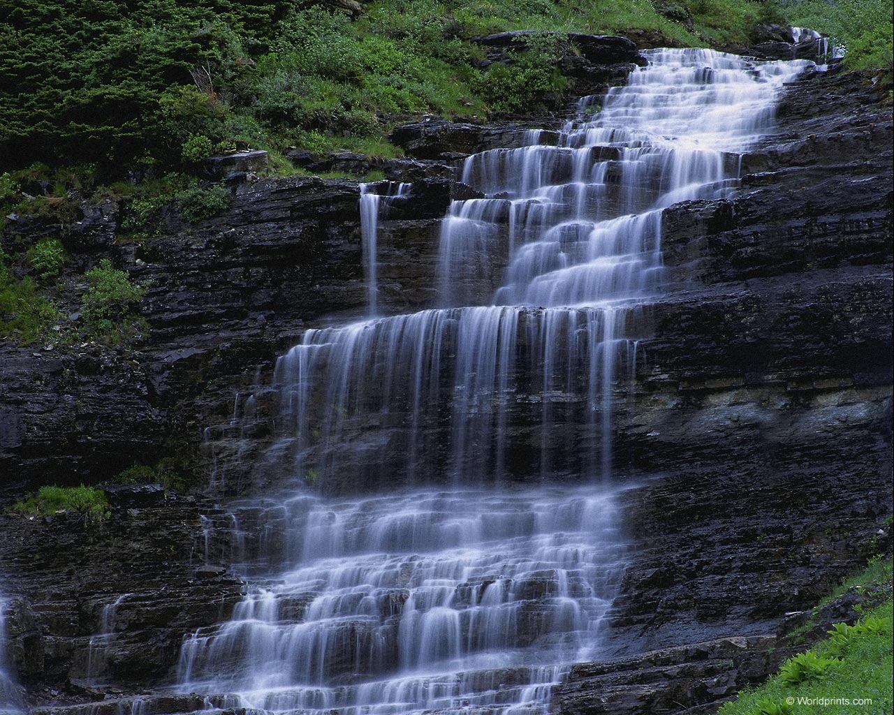 Download HQ Waterfalls wallpaper / Nature / 1280x1024