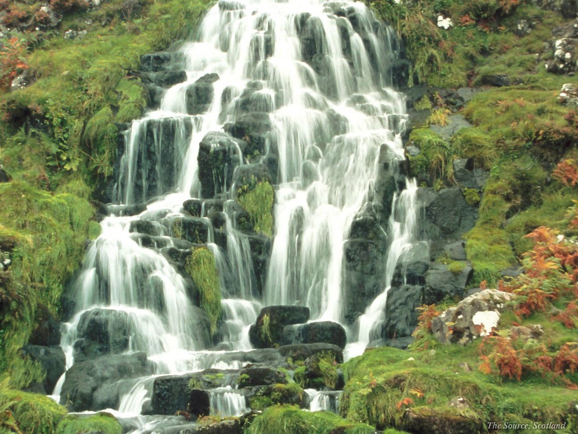 Full size Waterfalls wallpaper / Nature / 1152x864
