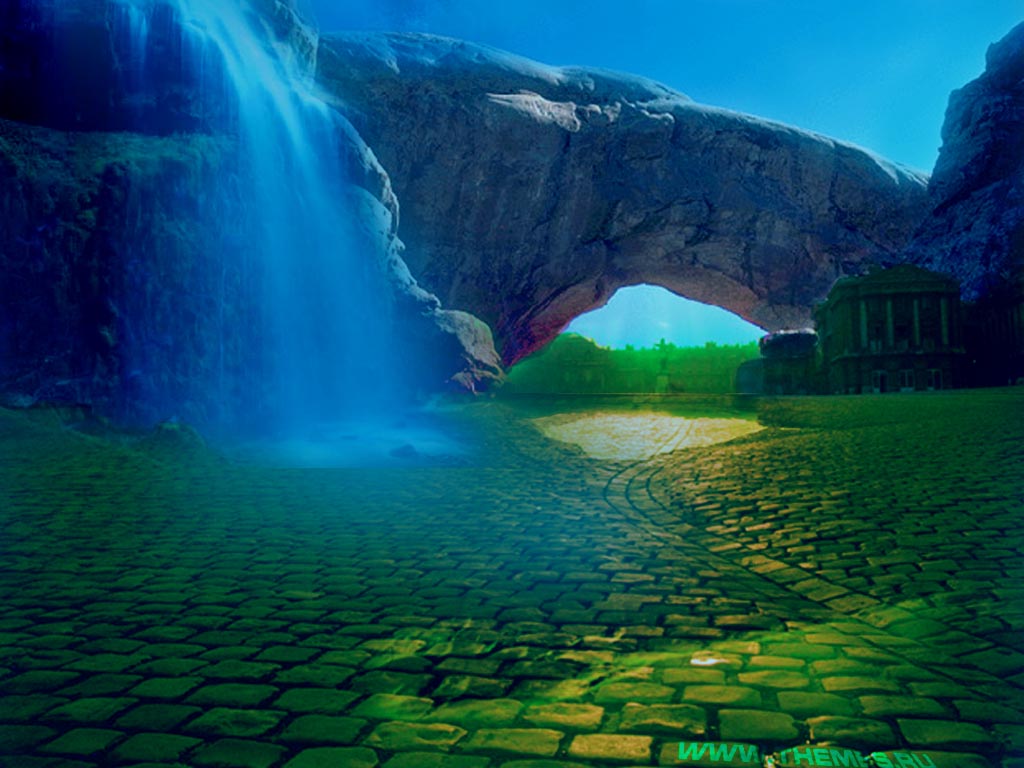 Full size Waterfalls wallpaper / Nature / 1024x768
