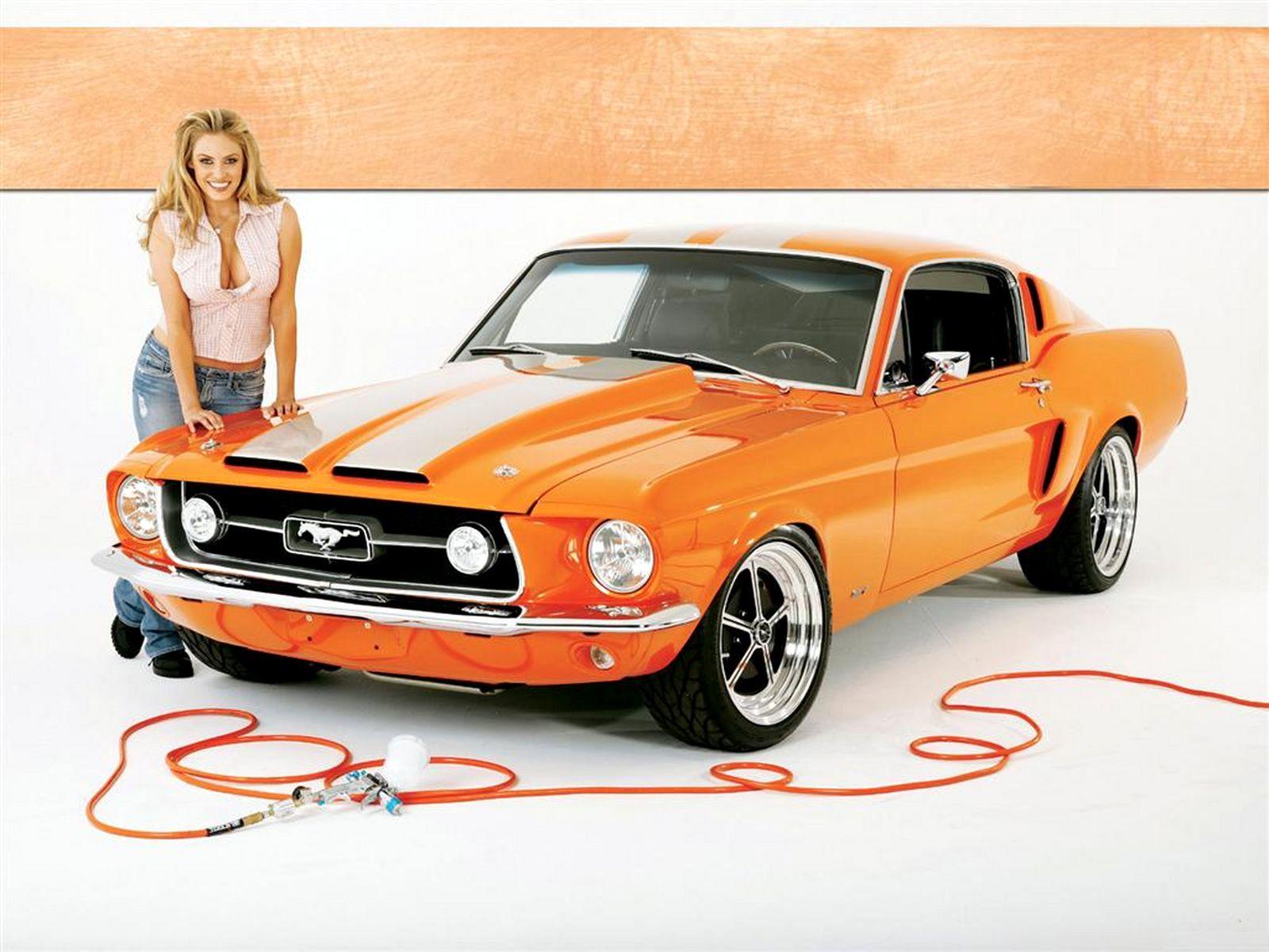 Download High quality mustang Girls & Cars wallpaper / 1600x1200