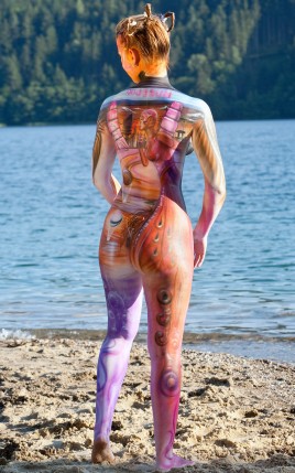 Free Send to Mobile Phone Body Paintings (Body Art) Photo Art wallpaper num.21