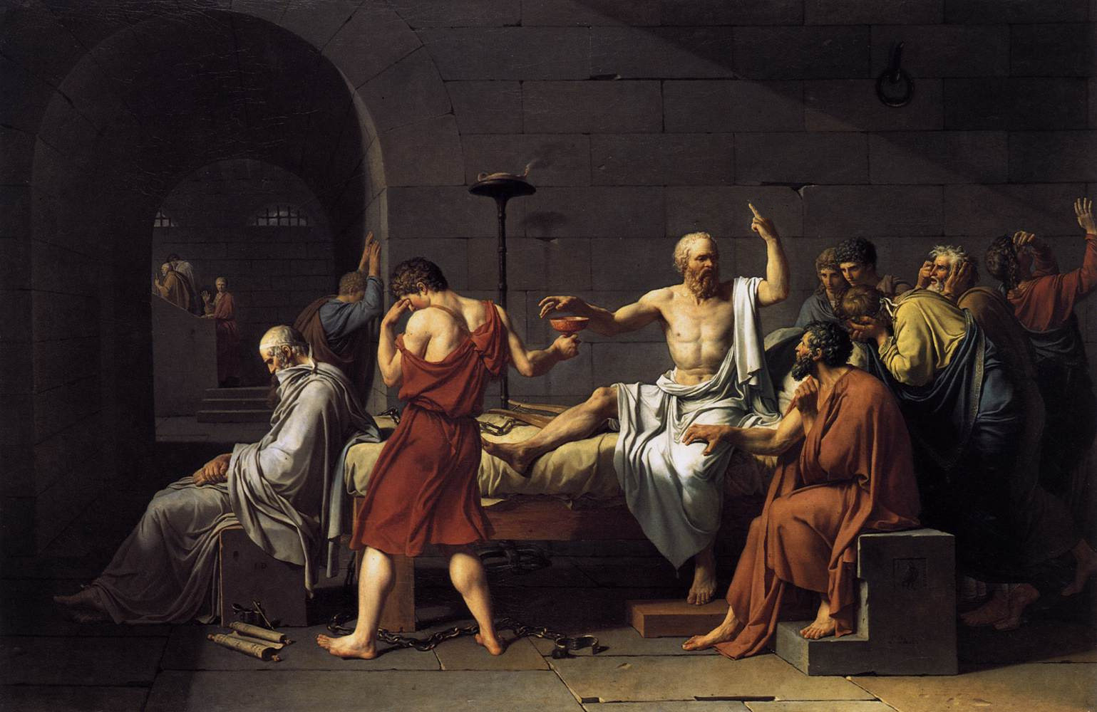 Download HQ The Death of Socrates Christian Wallpaper wallpaper / 1539x1000