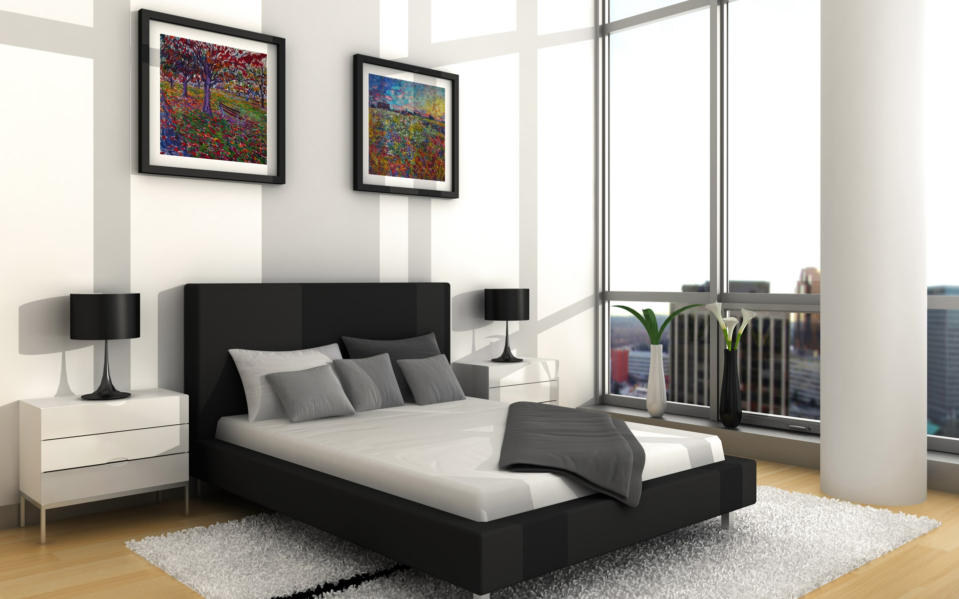 Download full size Design Bedrooms wallpaper / Photo Art / 1920x1200