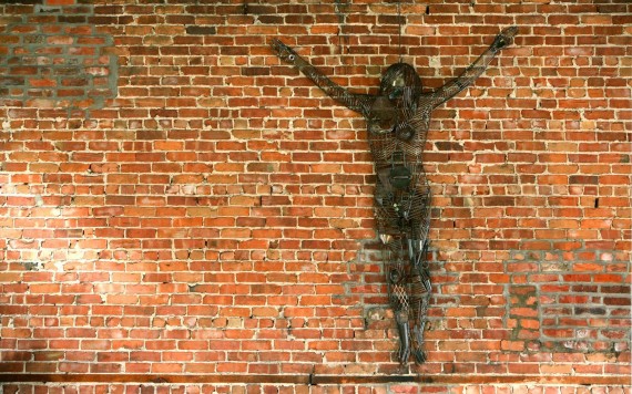 Free Send to Mobile Phone Jesus On A Wall Photo Art Design wallpaper num.12