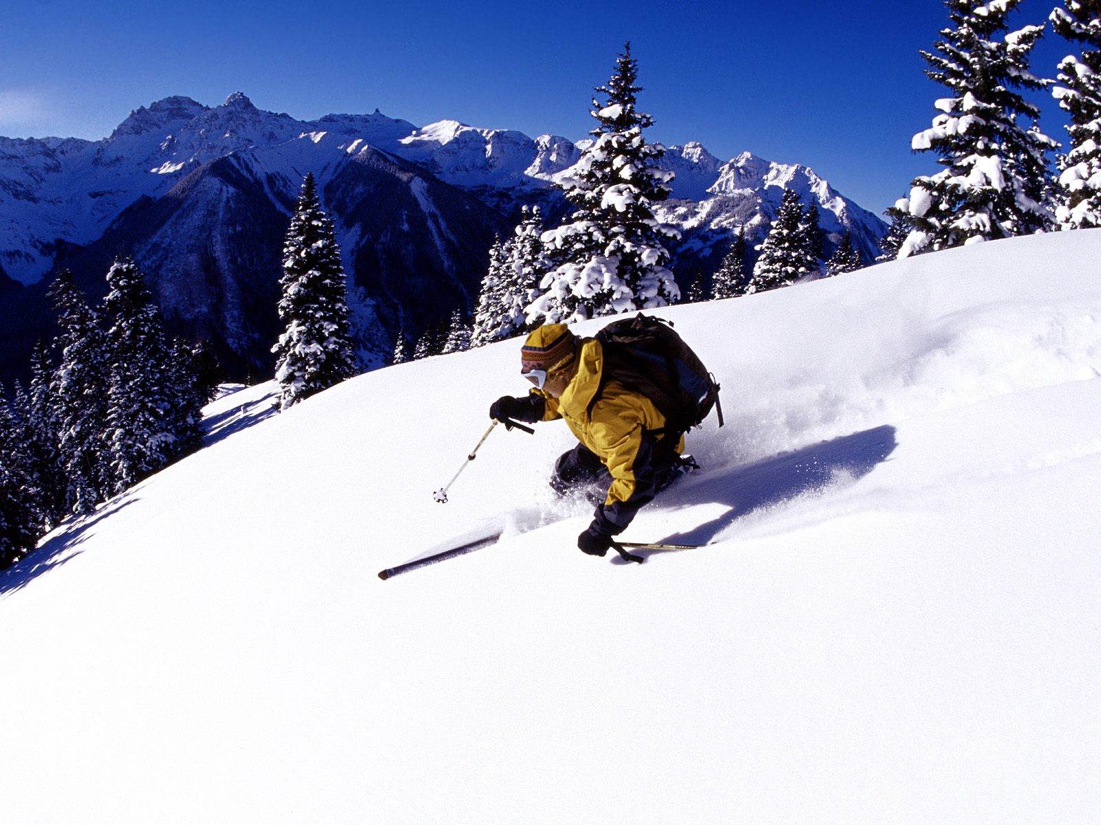 Download High quality Extreme slalom Alpine skiing wallpaper / 1600x1200