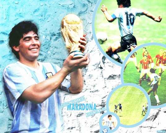 Free Send to Mobile Phone Diego Armando Maradona Football wallpaper num.28