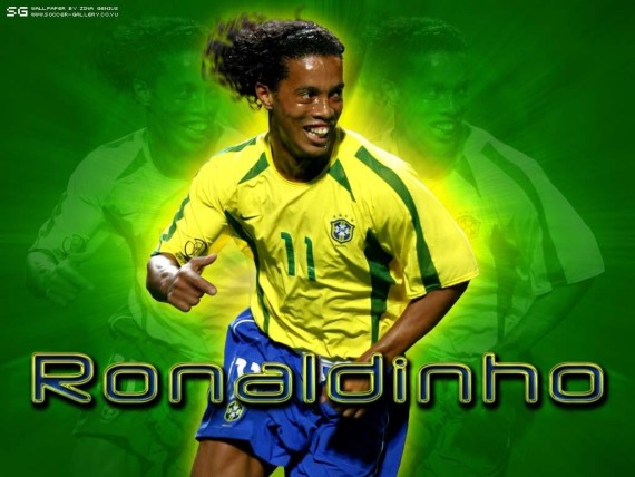 Free Send to Mobile Phone Ronaldinho Football wallpaper num.32