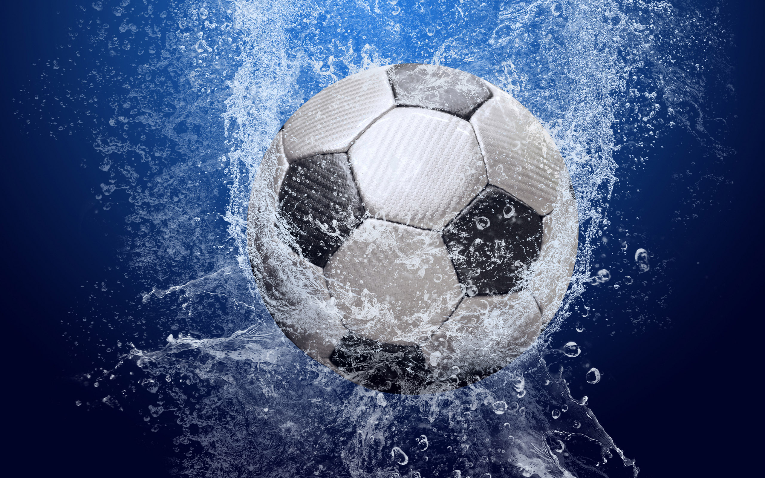 Download HQ Ball in water Football wallpaper / 2560x1600