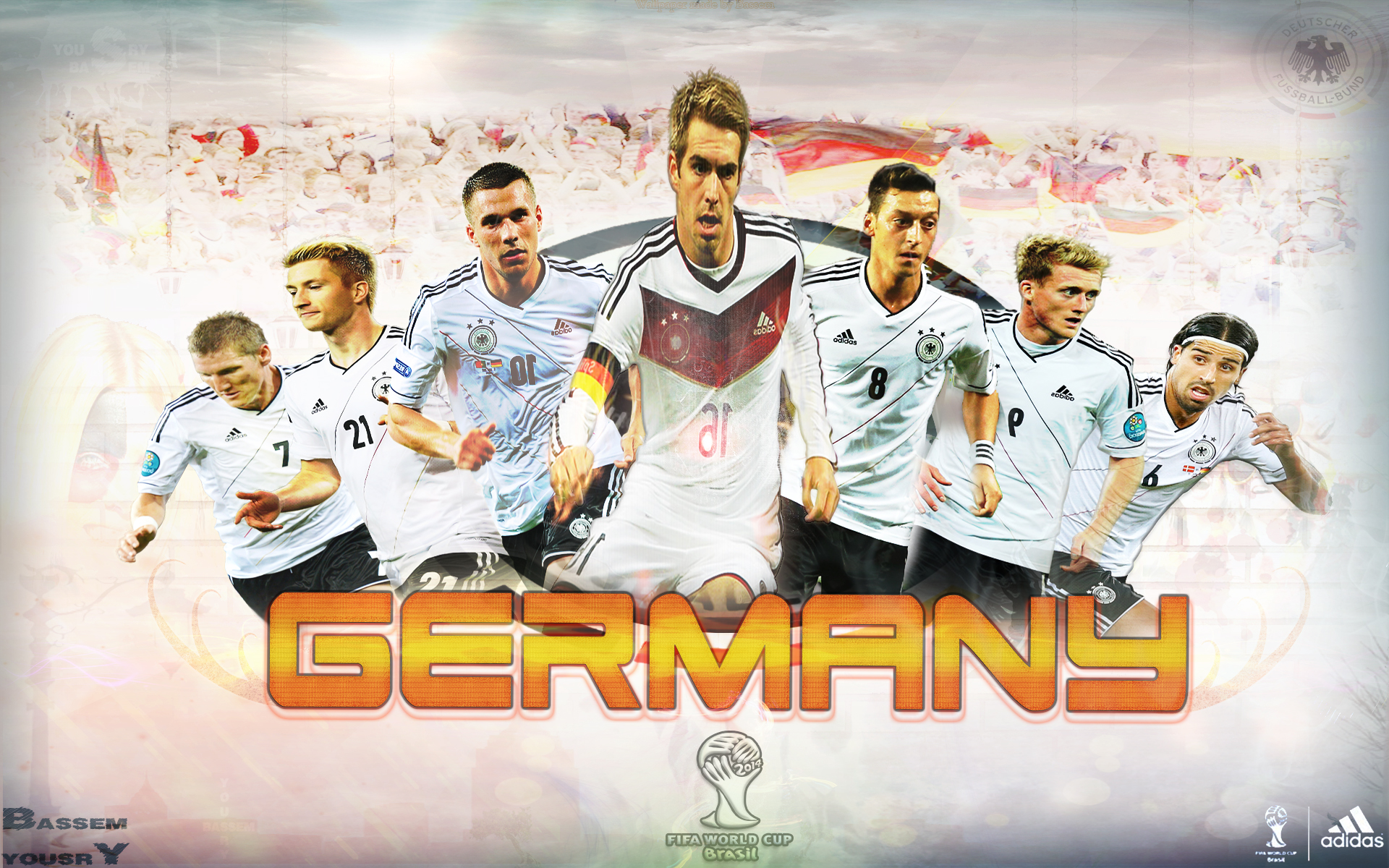 Download HQ photo, germany, world, cup, 2014, team, wallpapers, deutshland, wc2014, wc14, football, hd Football wallpaper / 1920x1200