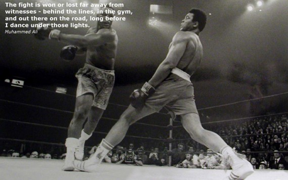 Free Send to Mobile Phone The fight is won or lost... Ali Muhammad Ali wallpaper num.1