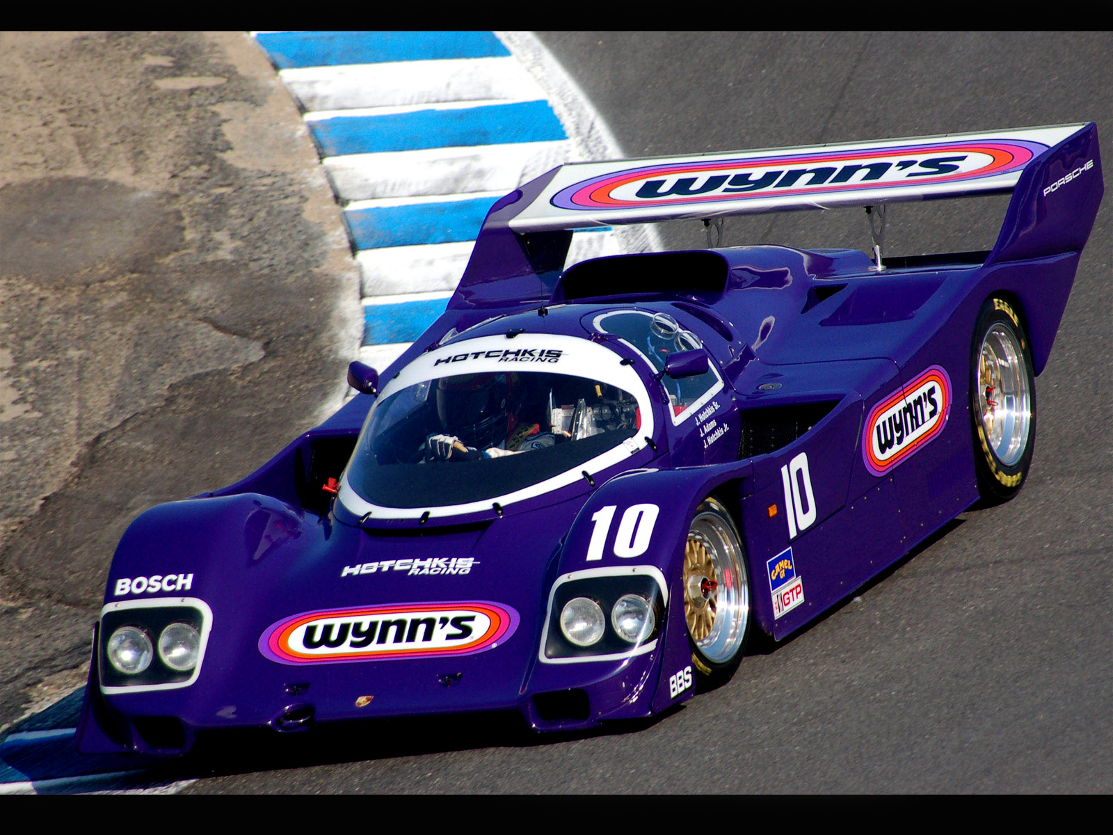 Download High quality purple Porsche Hotchkis Racing Cars wallpaper / 1600x1200