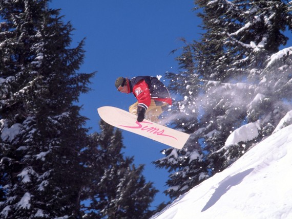 Free Send to Mobile Phone Extreme Snowboarding wallpaper num.6