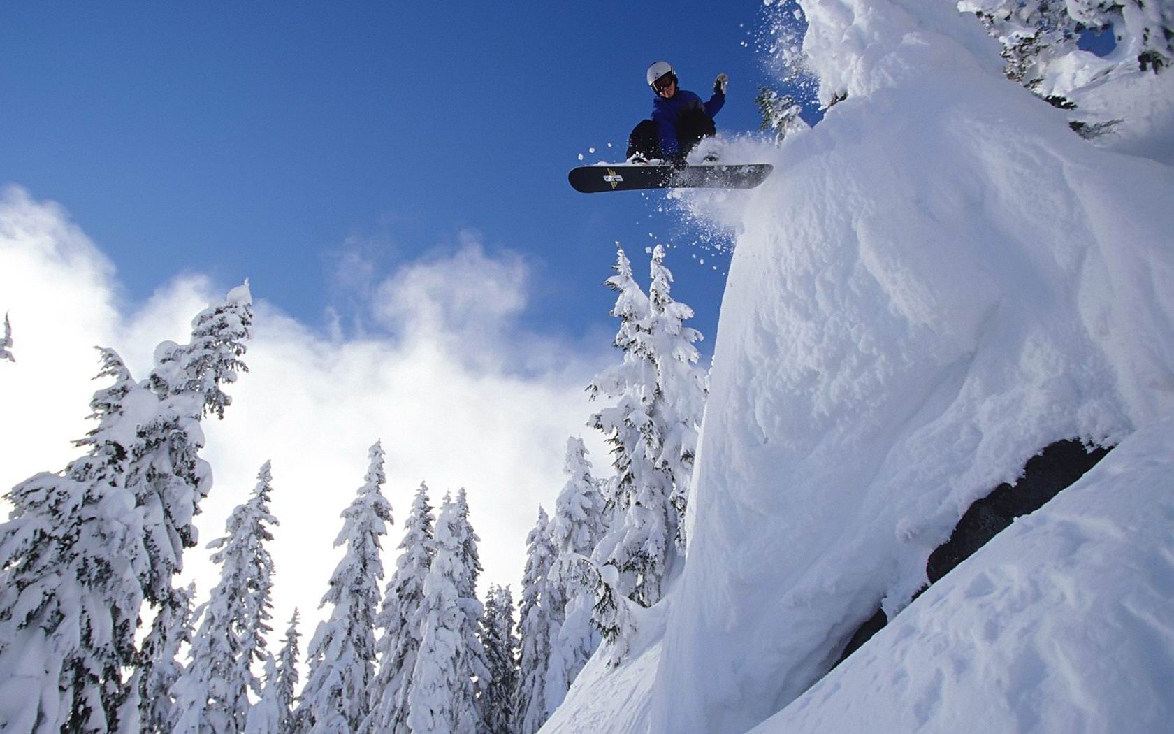 Download full size Snowboarding wallpaper / Sports / 1680x1050