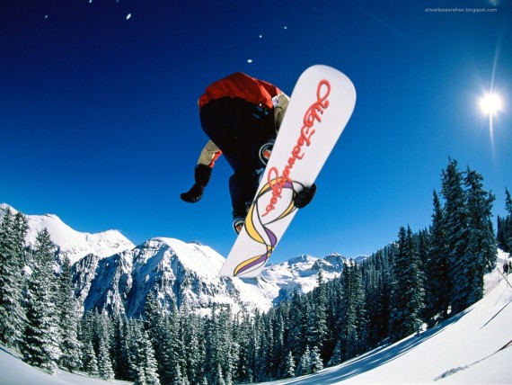 Free Send to Mobile Phone Snowboarding Sports wallpaper num.11