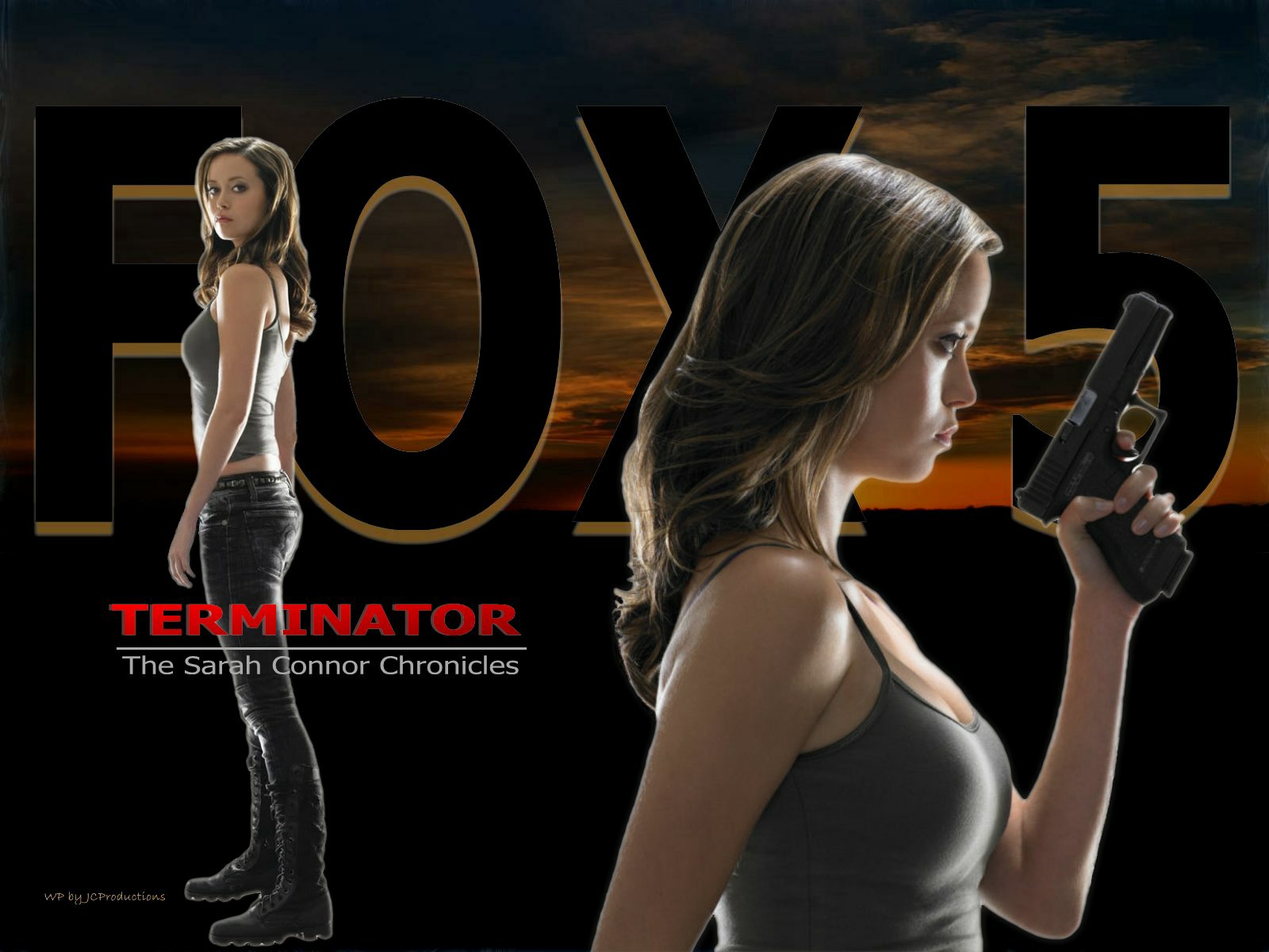 Download full size Sarah Connor Chronicles, Fox5, TV, Summer Glau Terminator wallpaper / 1600x1200