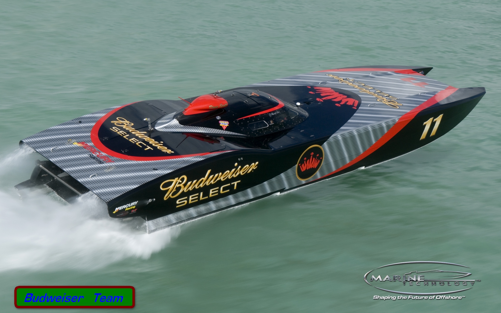 Download HQ Budweiser Powerboat Ships and Boats wallpaper / 1680x1050