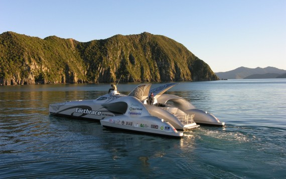 Free Send to Mobile Phone Earthrace biodiesel fueled powerboat Ships and Boats wallpaper num.48