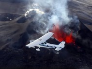 above the volcano / Civilian Aircraft