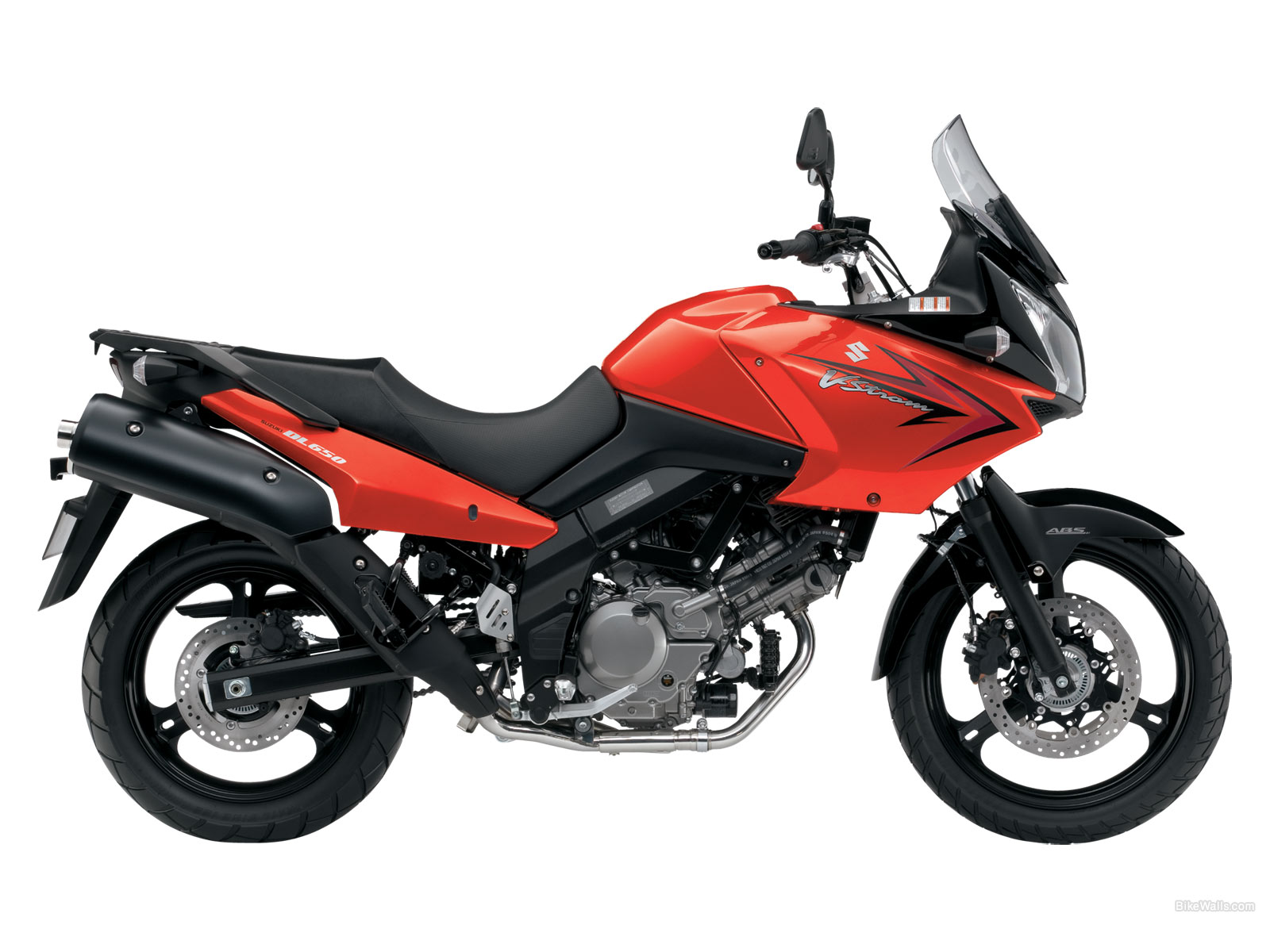 Download HQ DL650 Suzuki red Motorcycle wallpaper / 1600x1200