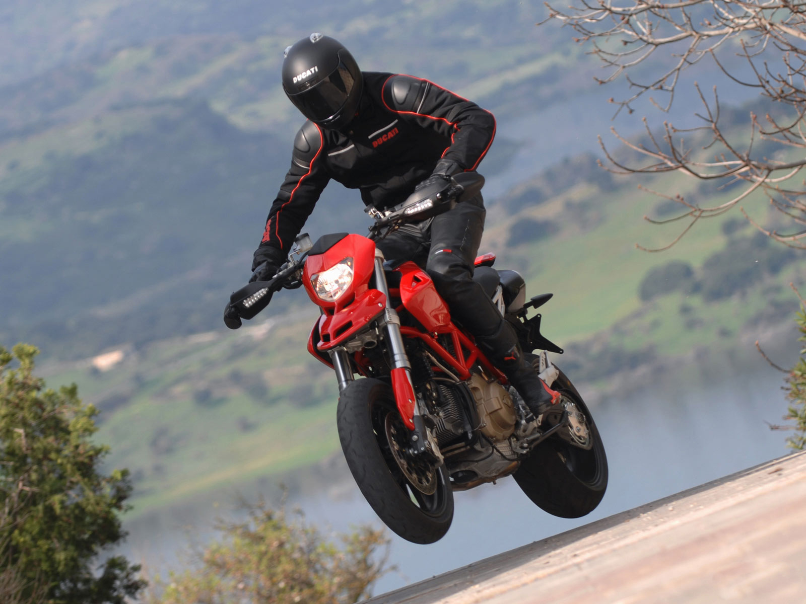 Download High quality red Ducati Motorcycle wallpaper / 1600x1200