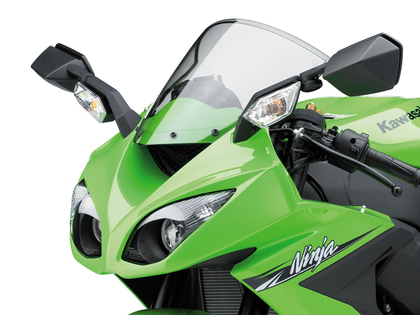 Download full size Kawasaki Ninja green Motorcycle wallpaper / 1600x1200