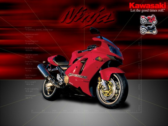 Free Send to Mobile Phone Kawasaki Ninja Motorcycle wallpaper num.296