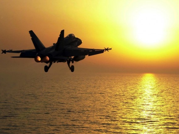 Free Send to Mobile Phone Sunset Military Airplanes wallpaper num.335