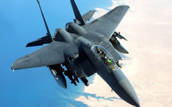 Free Send to Mobile Phone F-15 Eagle Alone Military Airplanes wallpaper num.214