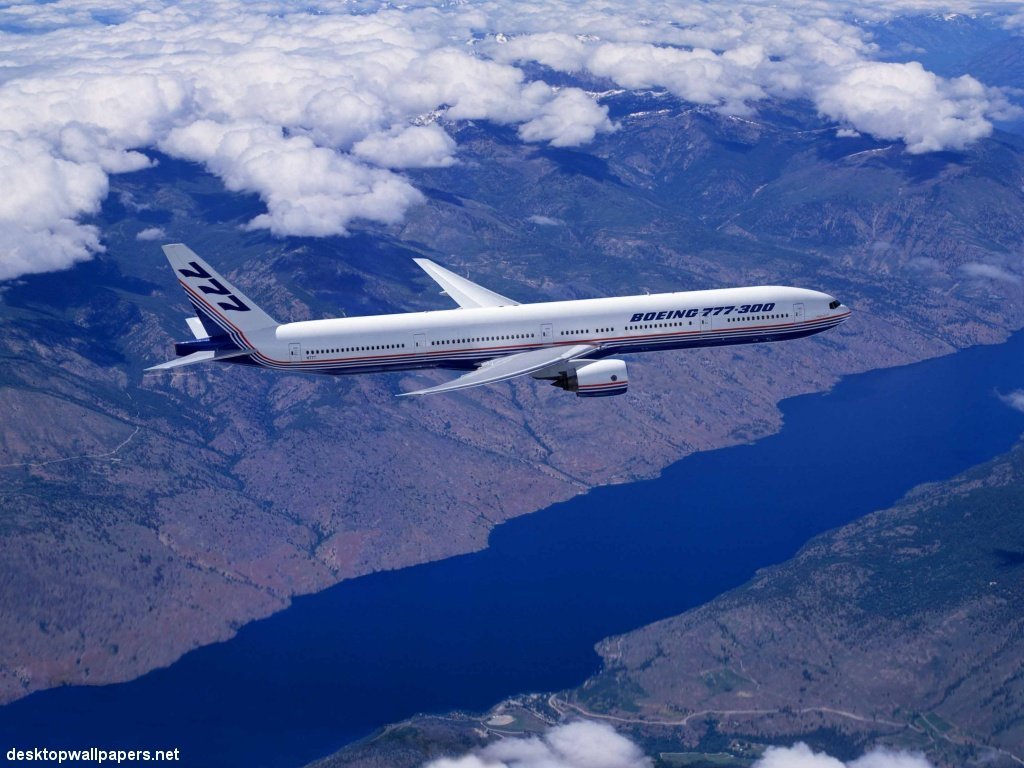 Download Boeing 777 Civilian Aircraft wallpaper / 1024x768