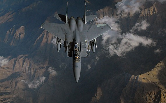 Free Send to Mobile Phone F-15 Strike Eagle Military Airplanes wallpaper num.211