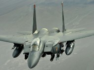 F-15E Strike Eagle In Flight / Military Airplanes