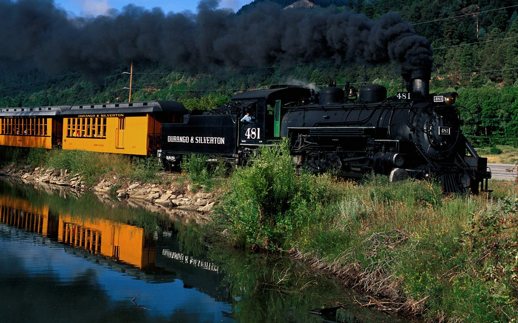 Download High quality durango and silverton narrow gauge railroad, trimble, colorado Trains wallpaper / 1680x1050